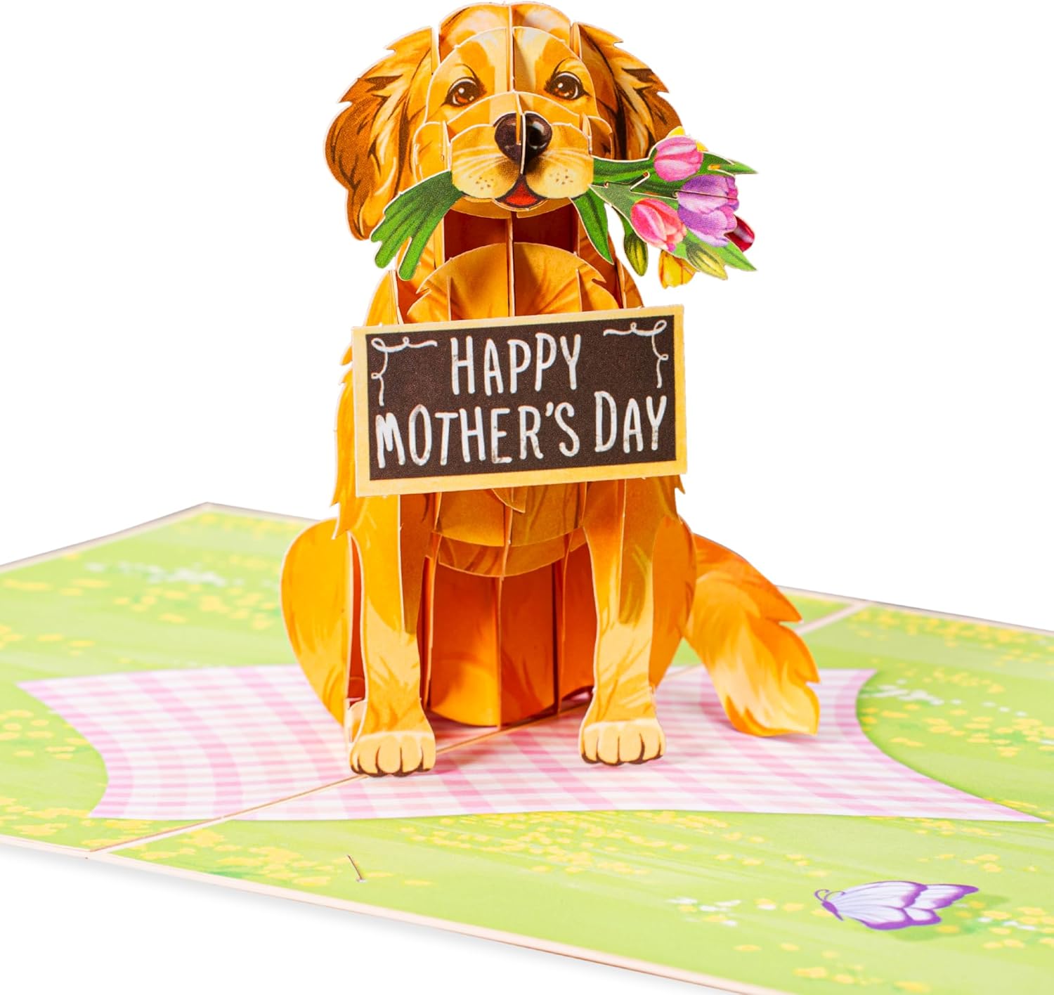 Happy Mother's Day Dog Pop Up Card - 5" x 7"
