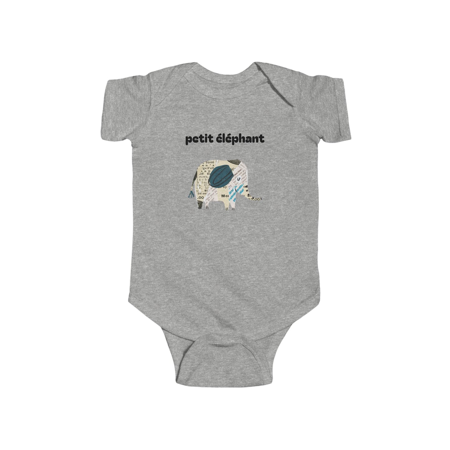 Petit éléphant Infant Fine Jersey Bodysuit