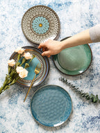 Vintage Japanese Style Ceramic Plates