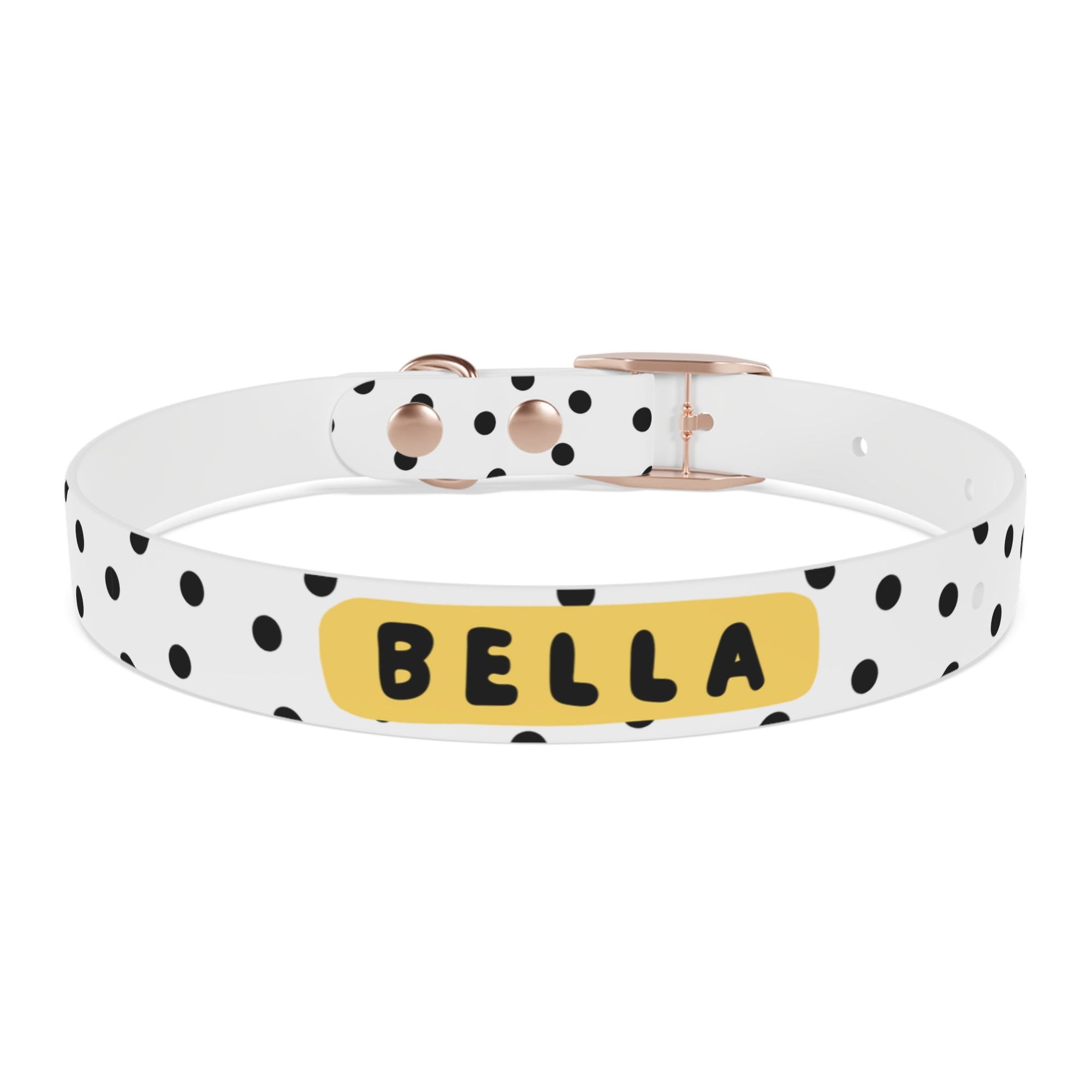 Personalized polka dots Dog Collar