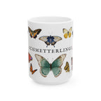 German Schmetterlinge vintage Butterfly Species Ceramic Mug — Vintage style Illustration (11oz & 15oz)