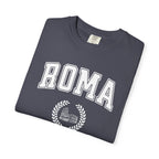 Roma College-Style T-Shirt — Vintage Italian Travel Tee with Colosseum graphic