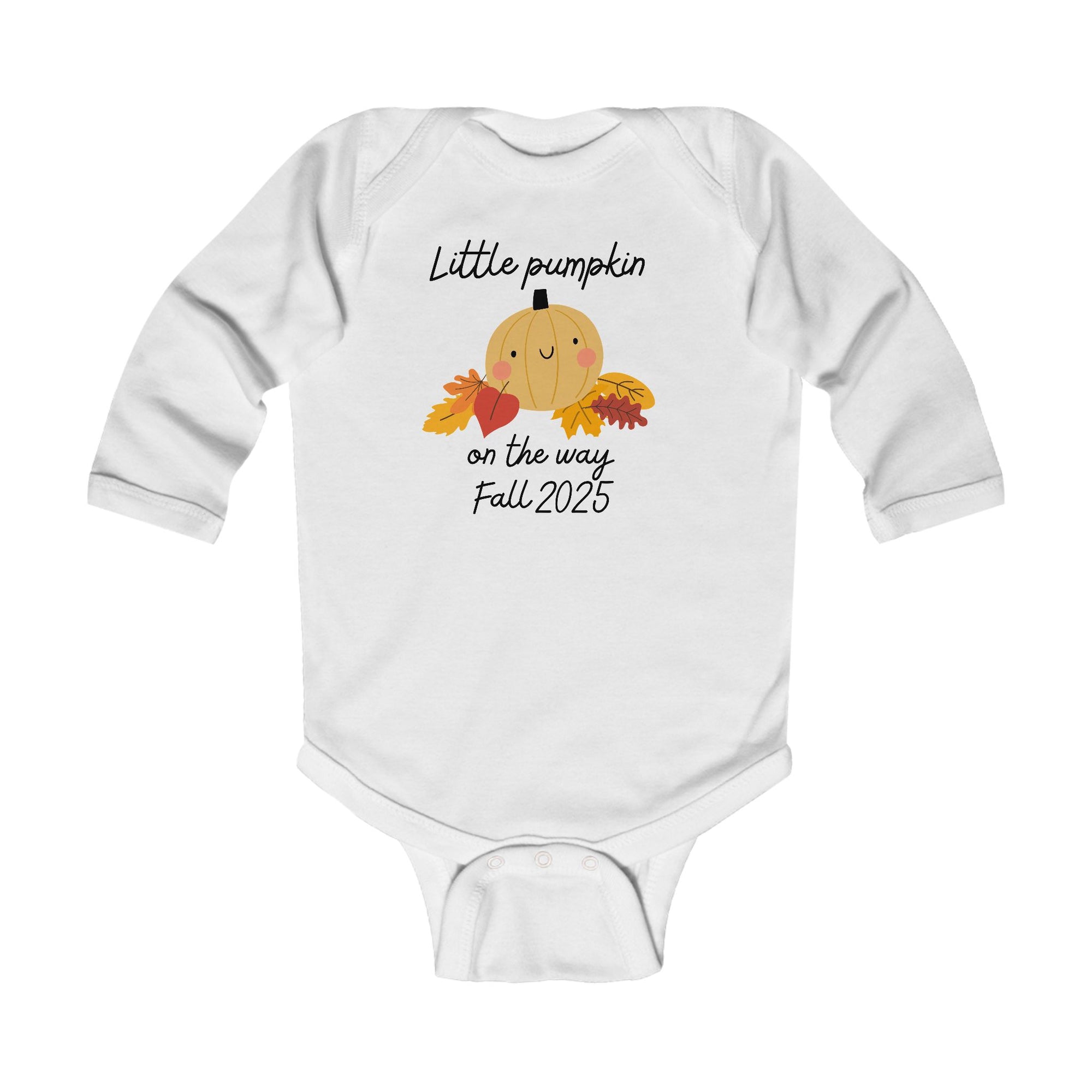 Little Pumpkin on the way Infant Long Sleeve Bodysuit