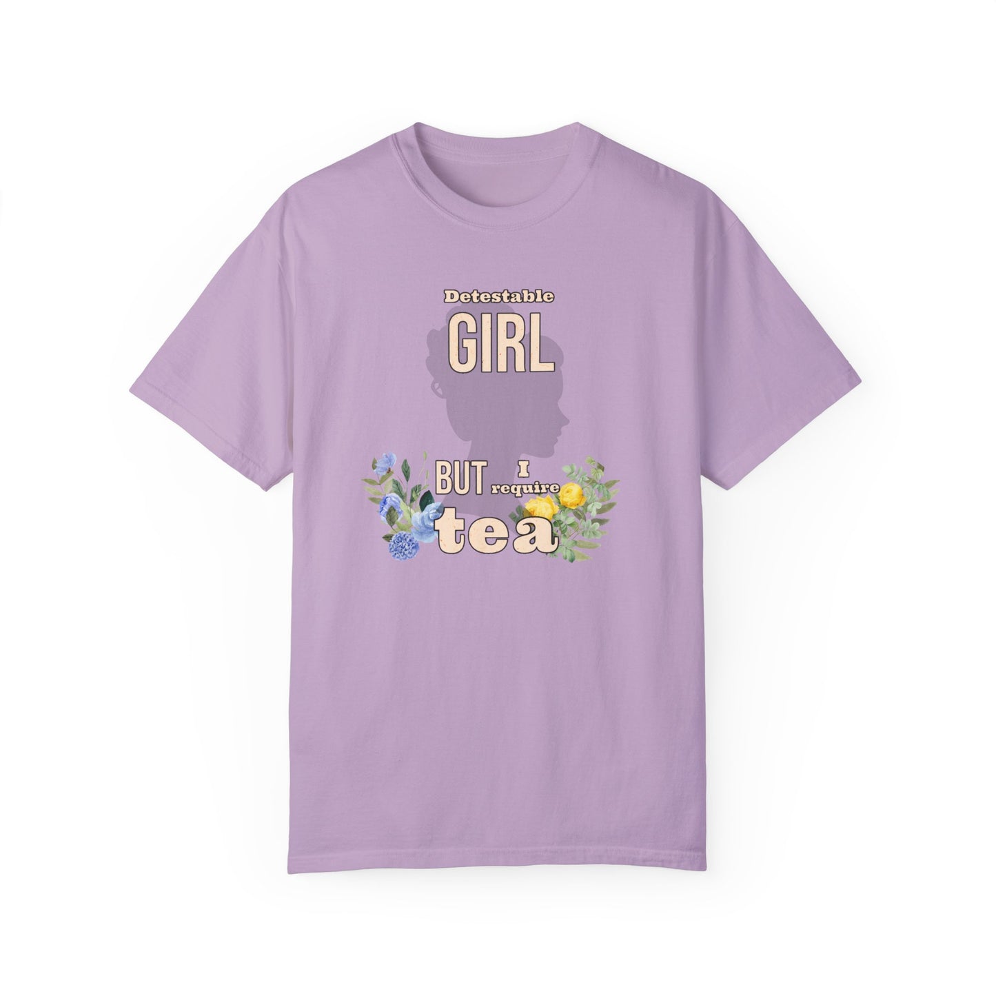 Detestable Girl but I require tea Oscar Wilde Quote T-Shirt, Importance of Being Earnest
