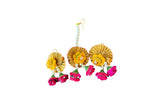 Flower & Pearl Earrings & Mangtika