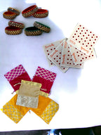 Set of 5 Red Forehead Round Red Bindi For Women, Kumkum Bindi for Ladies - Small Size for Regular Use, Wedding, Festive Occasions, Parties, Karwa Chauth