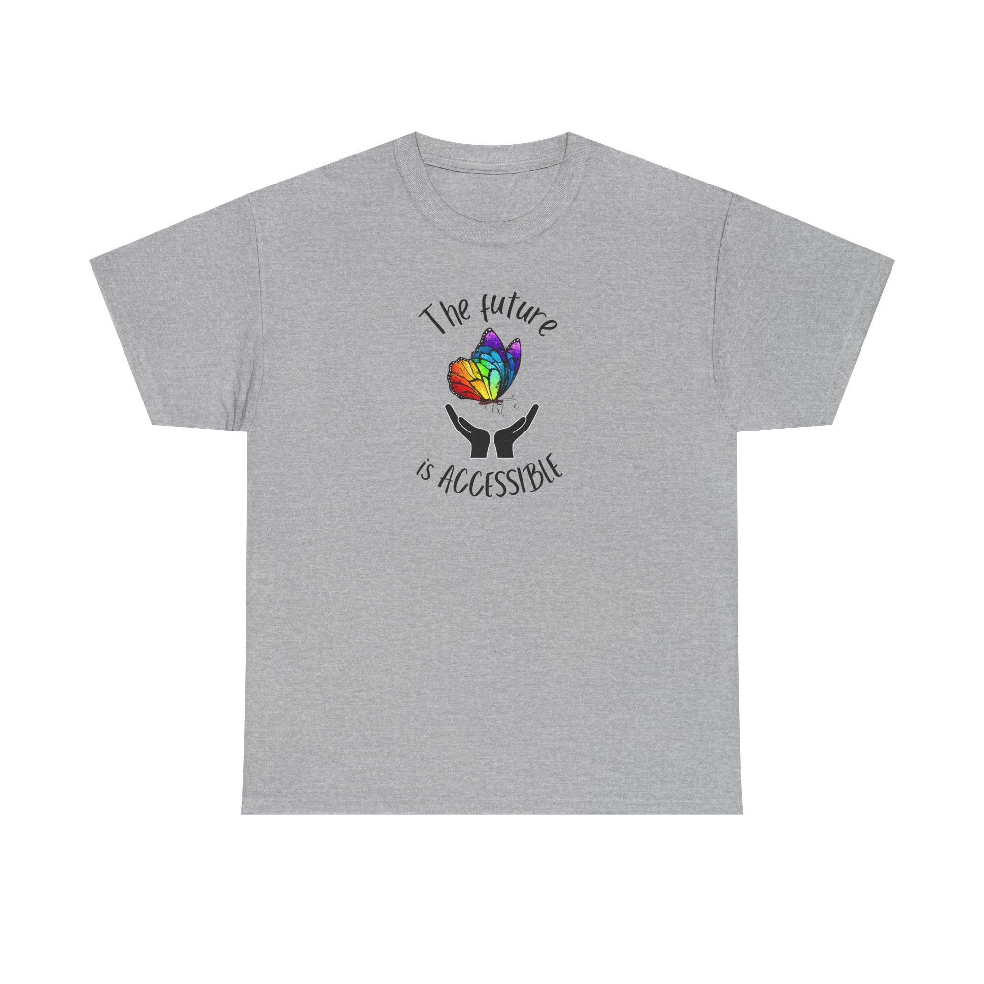 The future is accessible Rainbow Butterfly Tee