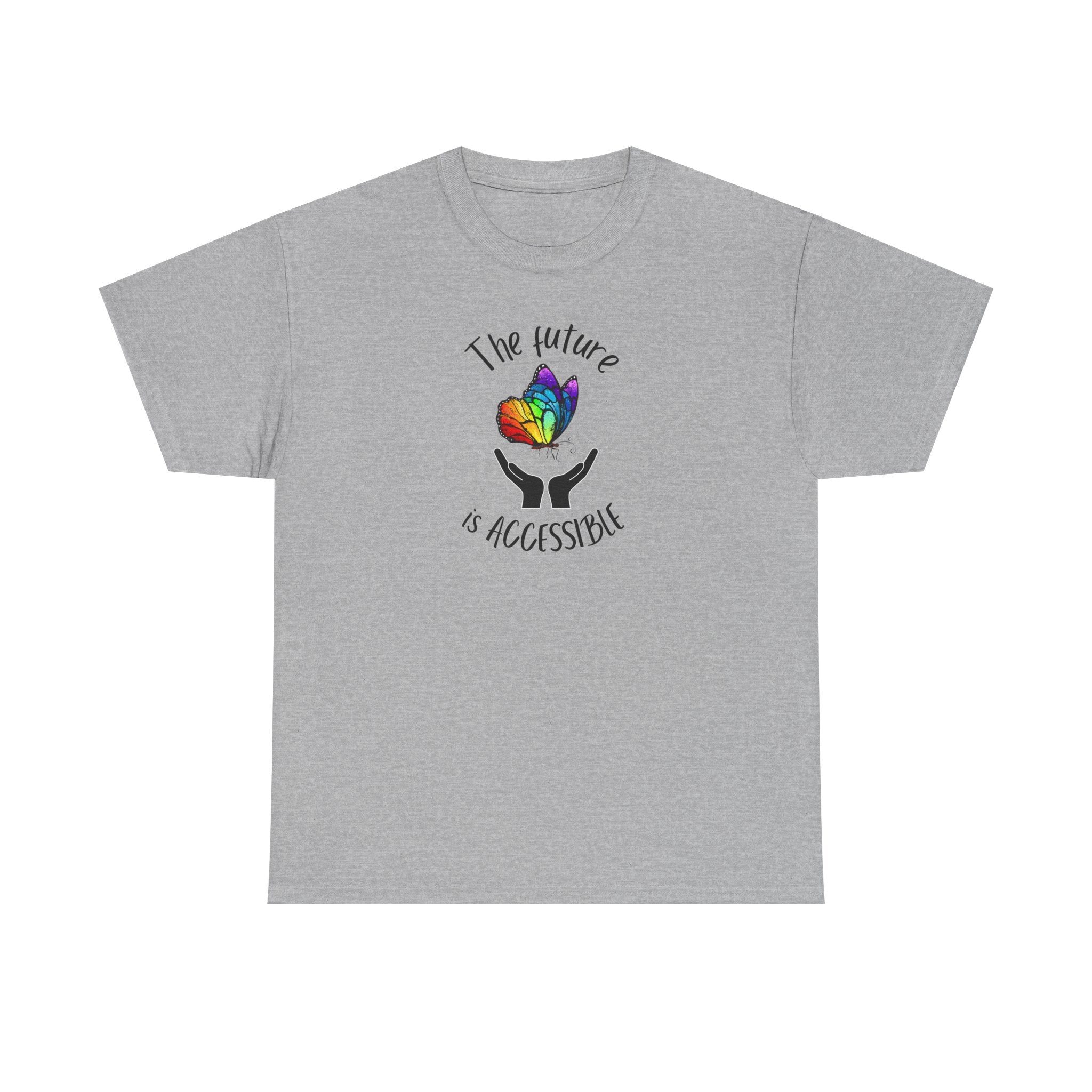 The future is accessible Rainbow Butterfly Tee