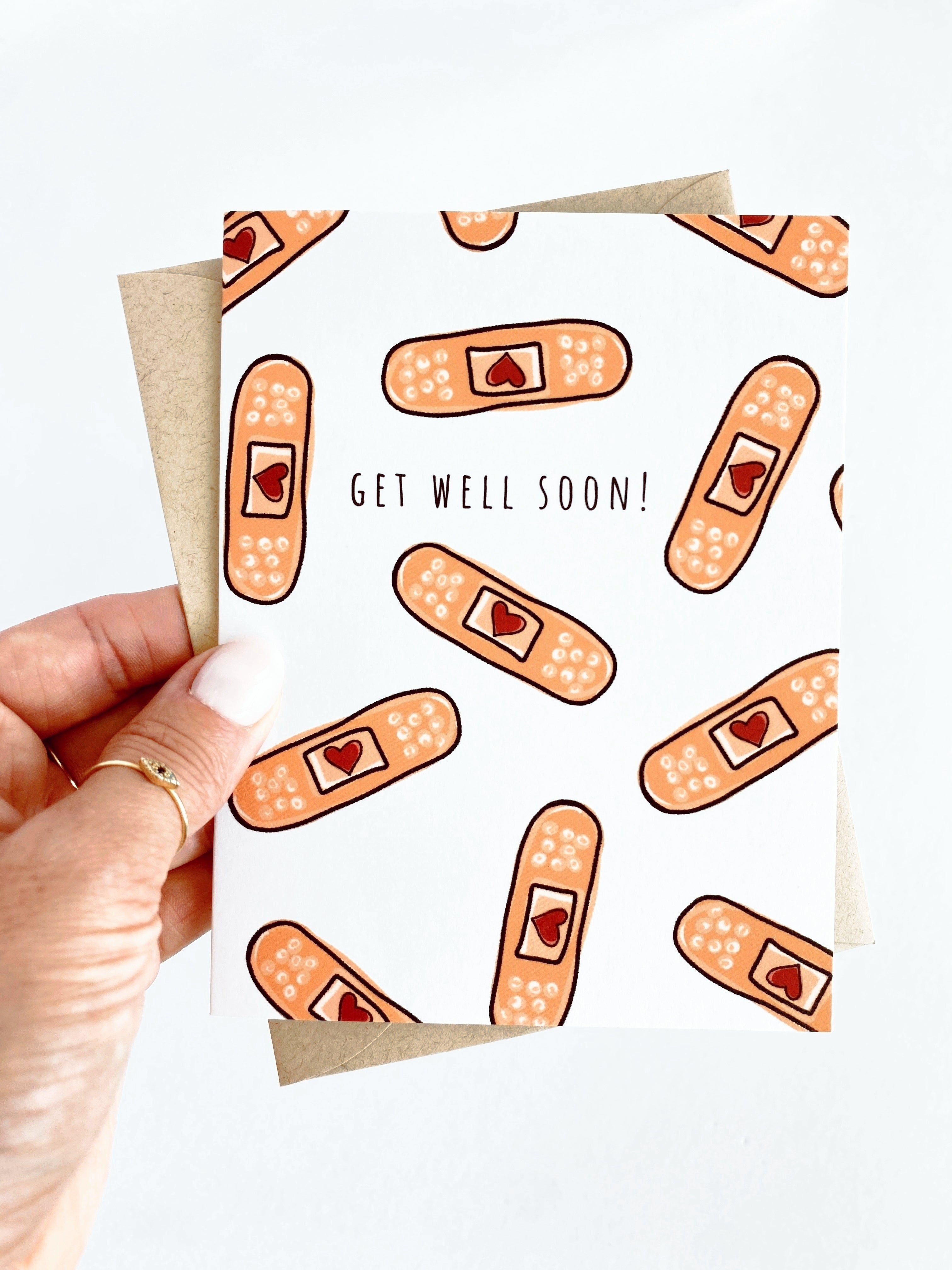Bandaid Get Well Soon Card
