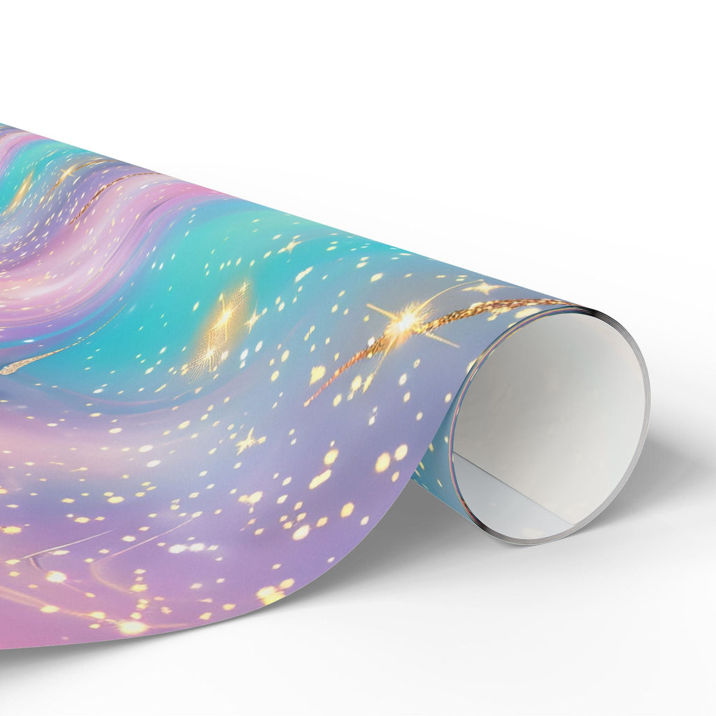 Bespattered Facade Pastel Dreams Wrapping Paper | Three Sizes | Glossy or Matte
