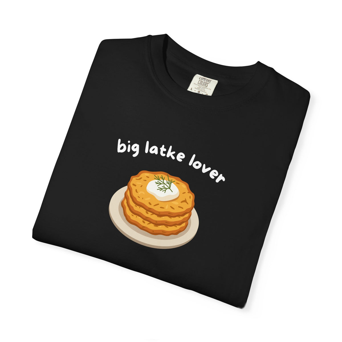 Big Latke Lover Potato Pancake Illustration T-Shirt