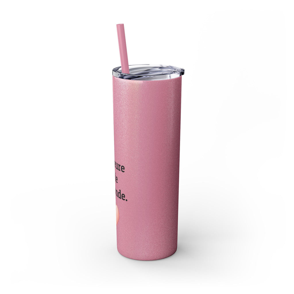 Meilleure amie du monde Skinny Tumbler with Straw, 20oz