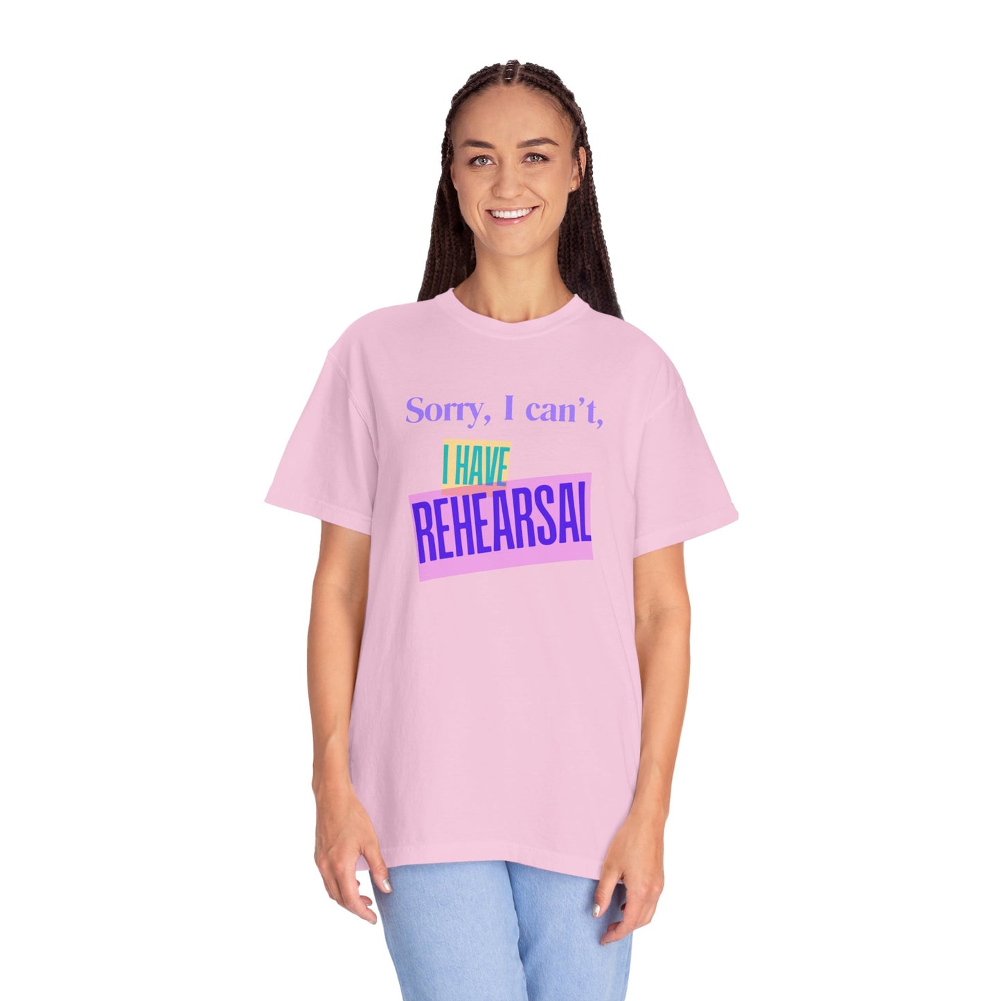 Désolé, je ne peux pas, j'ai un t-shirt Comfort Colors à répéter