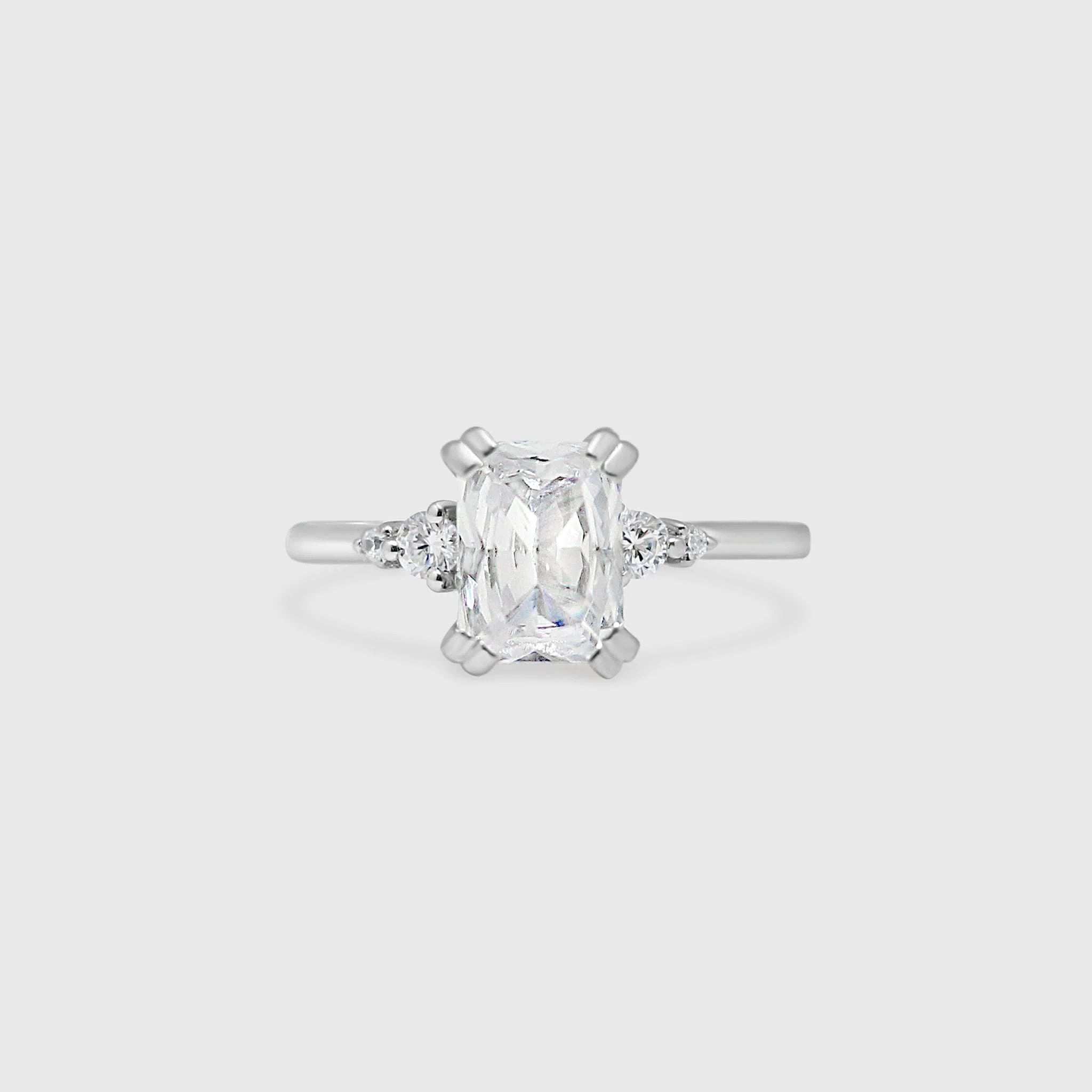 "Annie" Ring - Moissanite Collection by Petals and Keepsakes