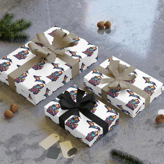 Michigan whimsical style Wrapping Paper
