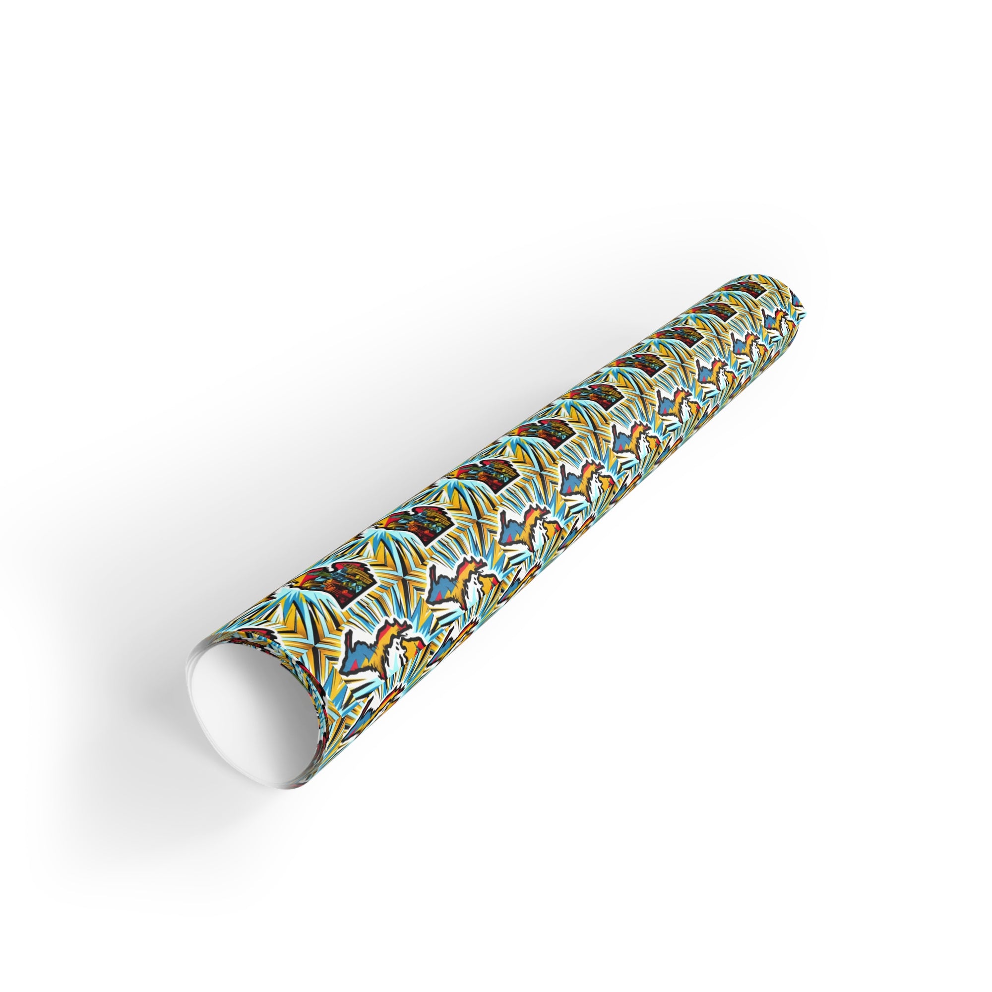 Michigan comic book style Wrapping Paper