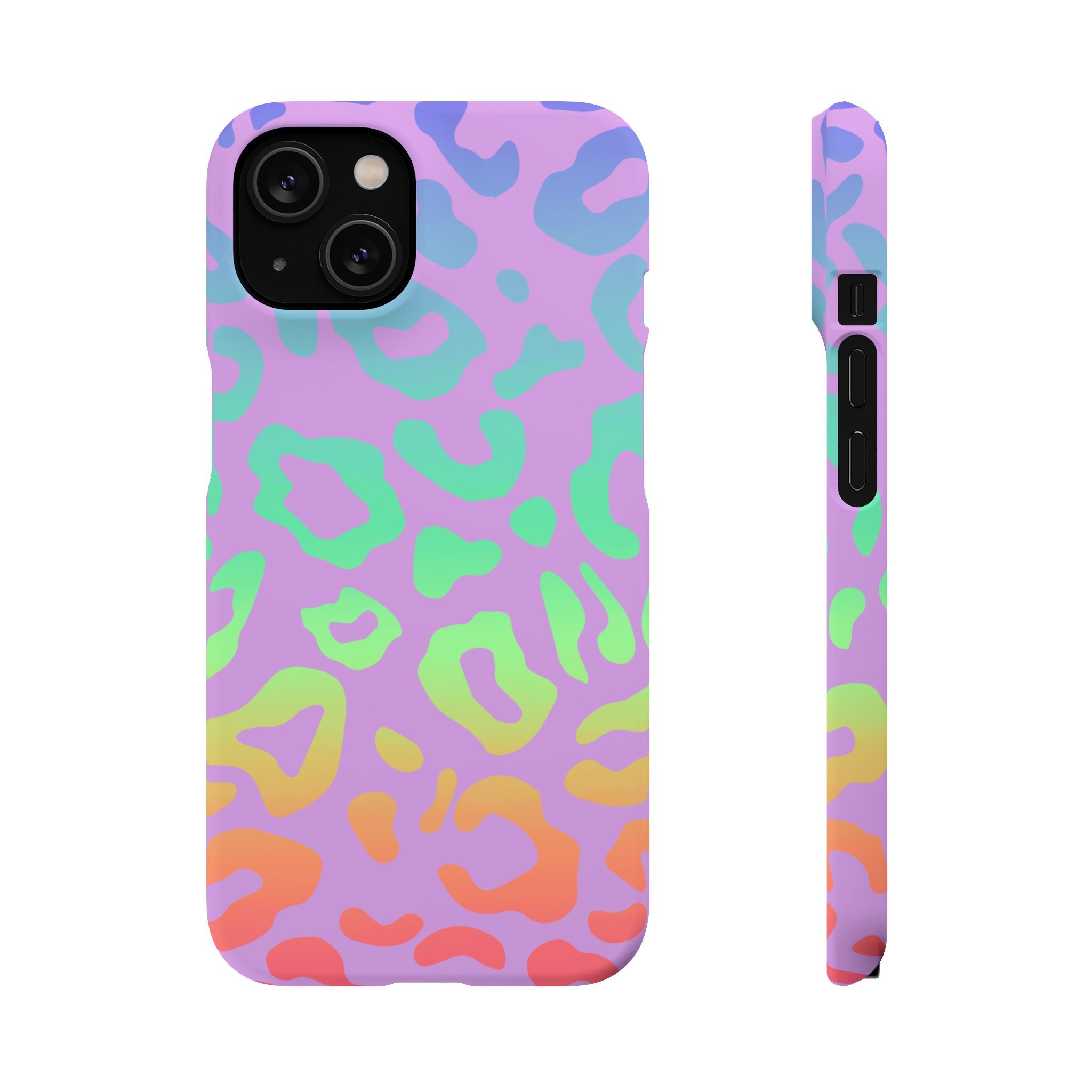 Bespattered Facade Rainbow Leopard Snap Case