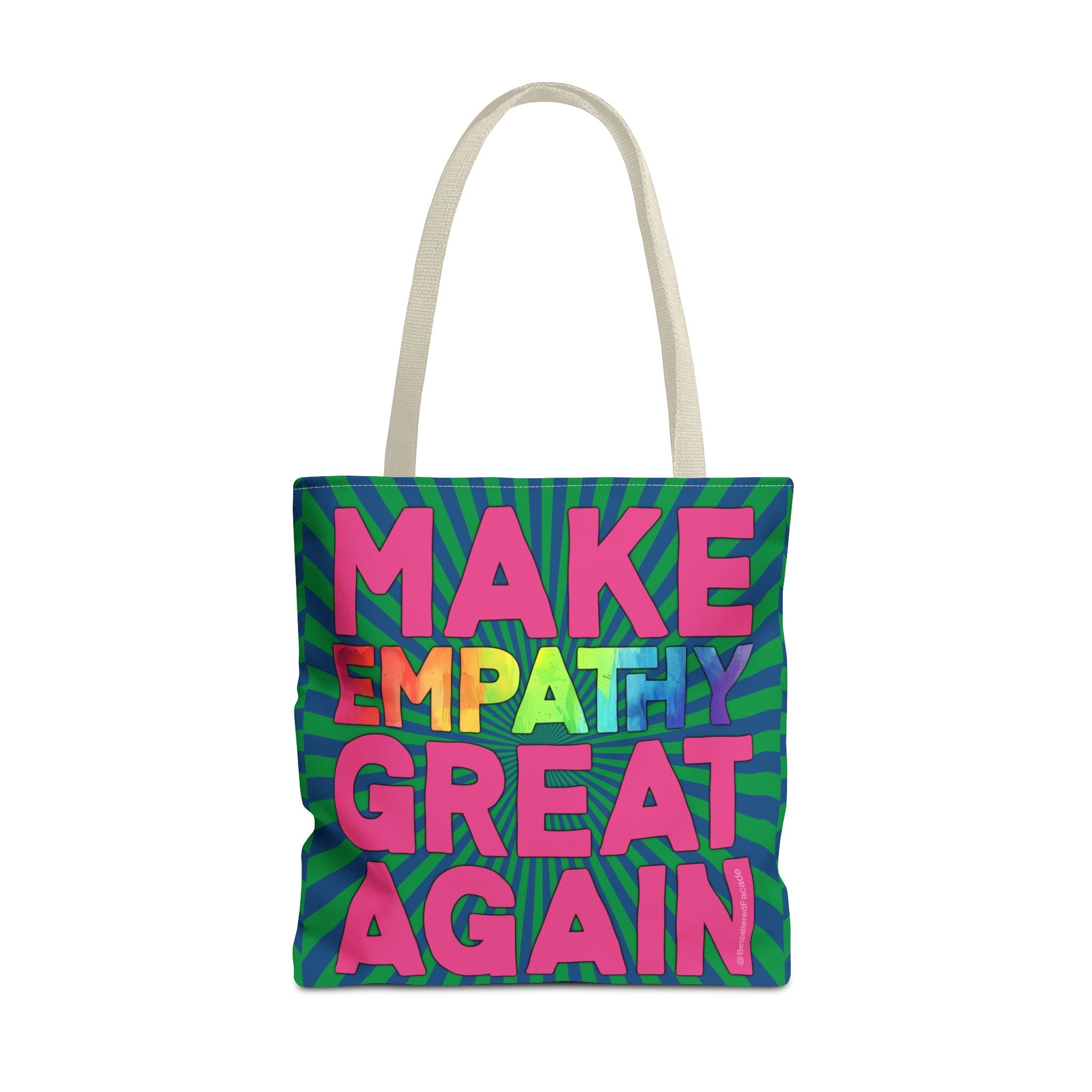 Bespattered Facade Make Empathy Great Again Eco-Friendly Carryall Tote Bag