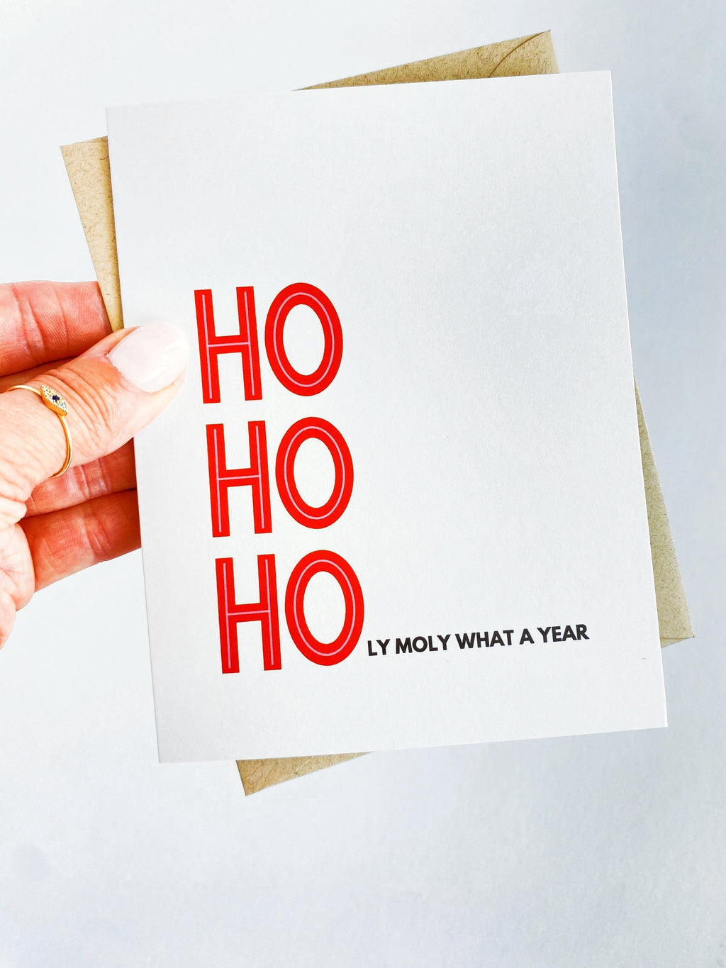 Ho Ho Holy Moly What a Year Card, 2023 Holiday Card, 2023 Christmas Card Funny