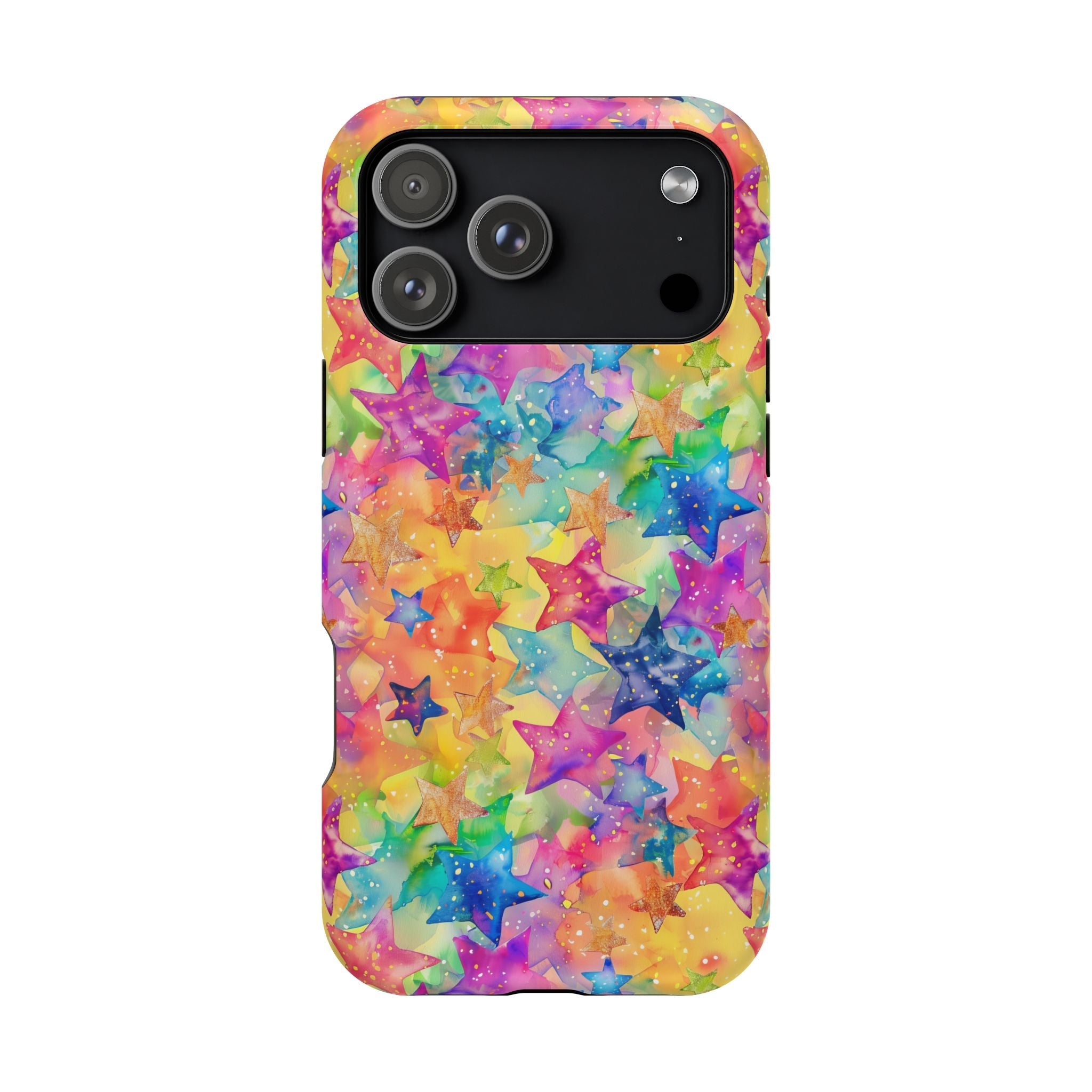 Bespattered Facade Rainbow Stars Impact-Resistant Case