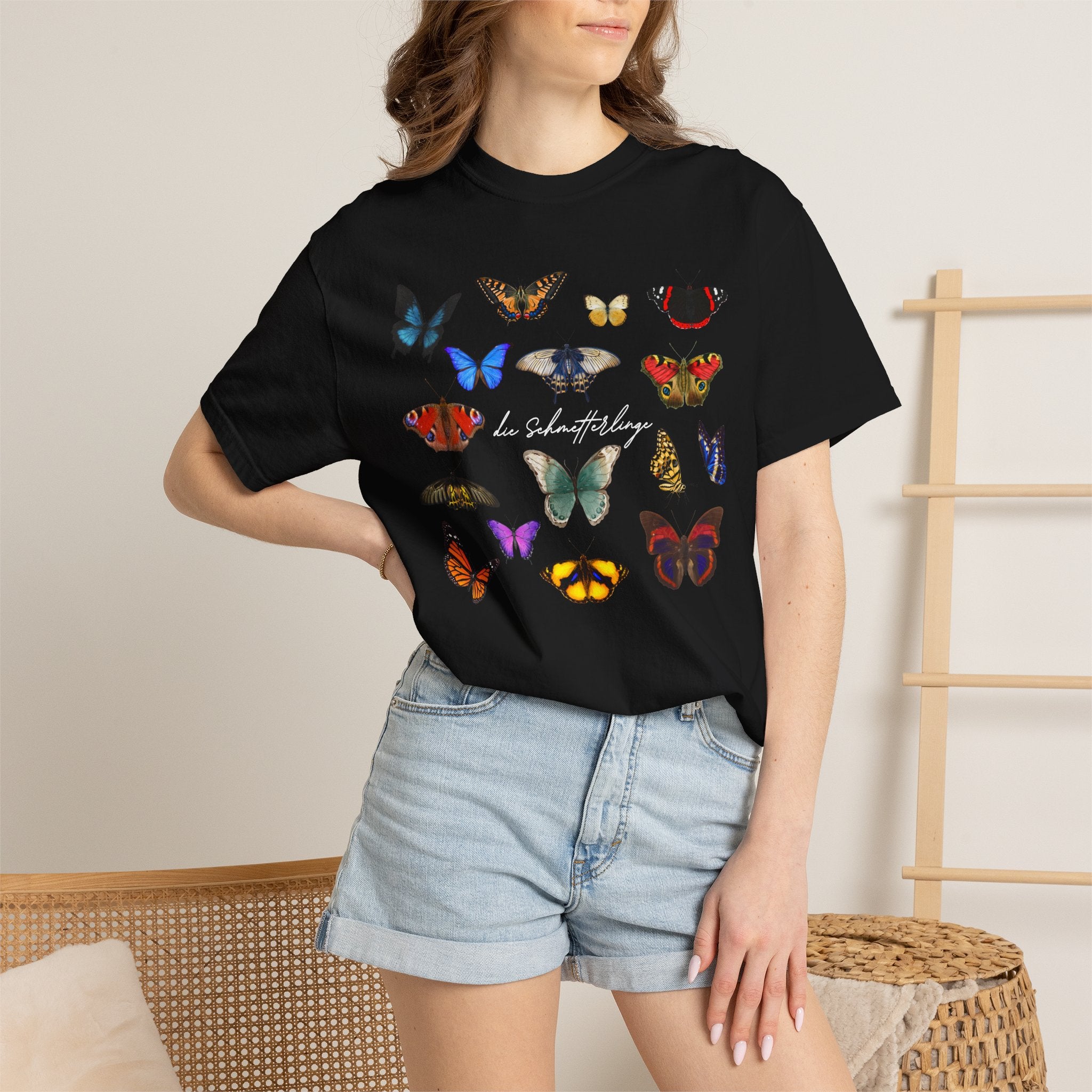 German 'die Schmetterlinge' Butterflies T-Shirt, Comfort Colors, gift for German speaker