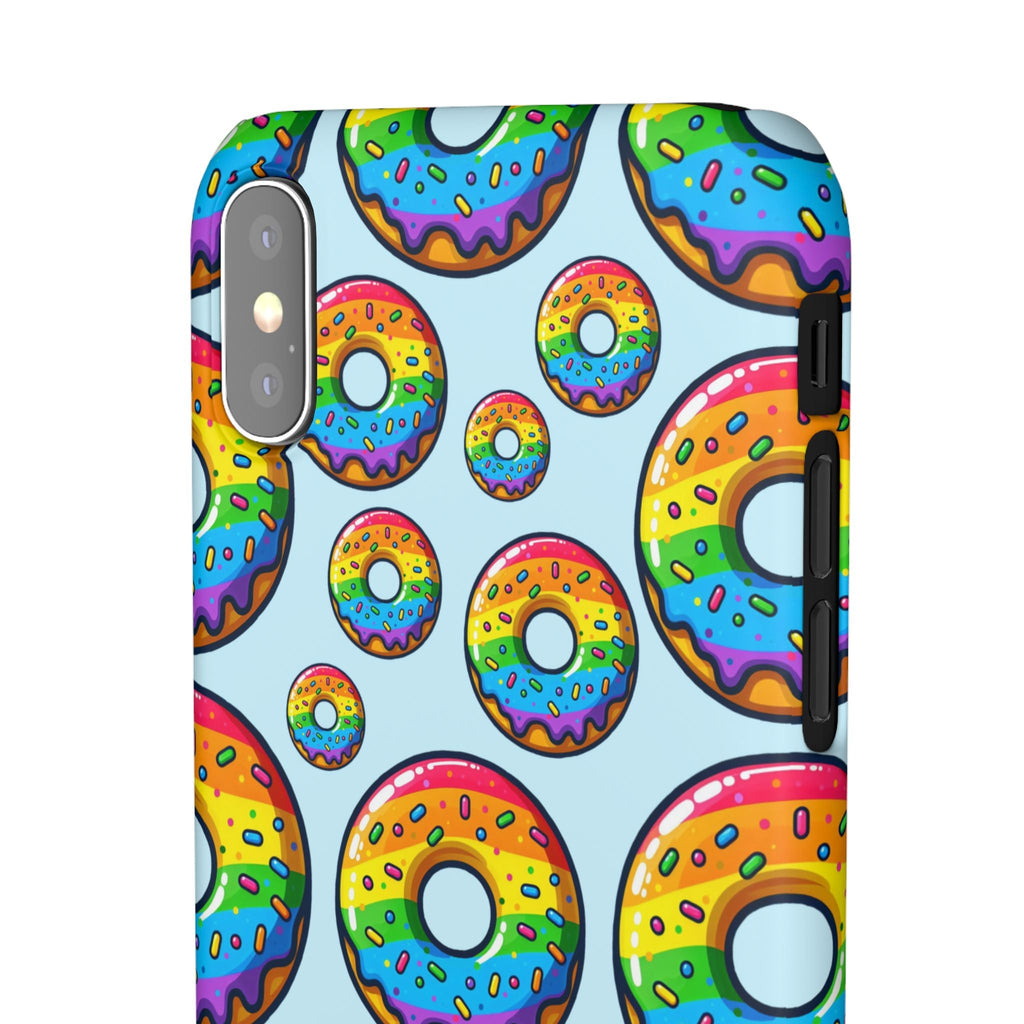 Bespattered Facade Rainbow Sprinkle Donut Snap Case