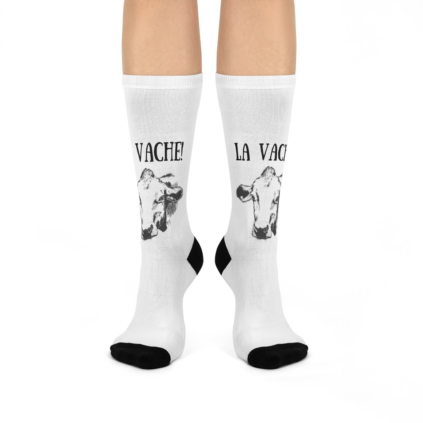 La vache! Socken mit französischer Kuh