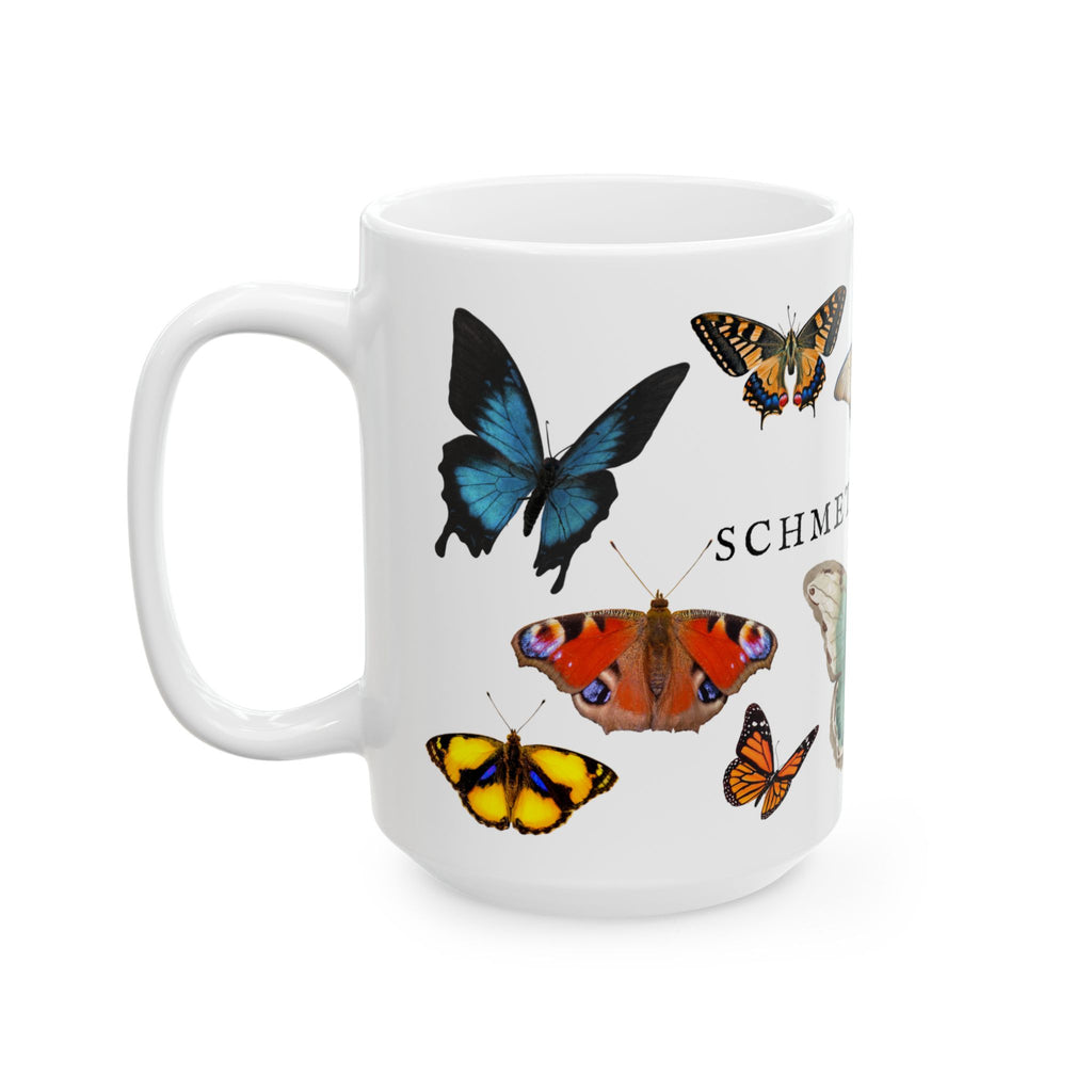 German Schmetterlinge vintage Butterfly Species Ceramic Mug — Vintage style Illustration (11oz & 15oz)