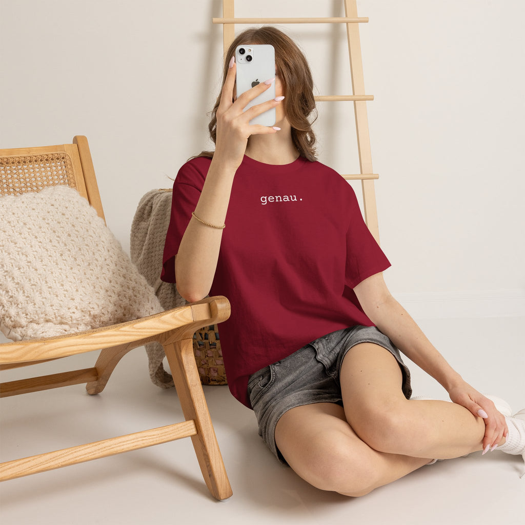 Genau German Minimalist typewriter cotton Tee
