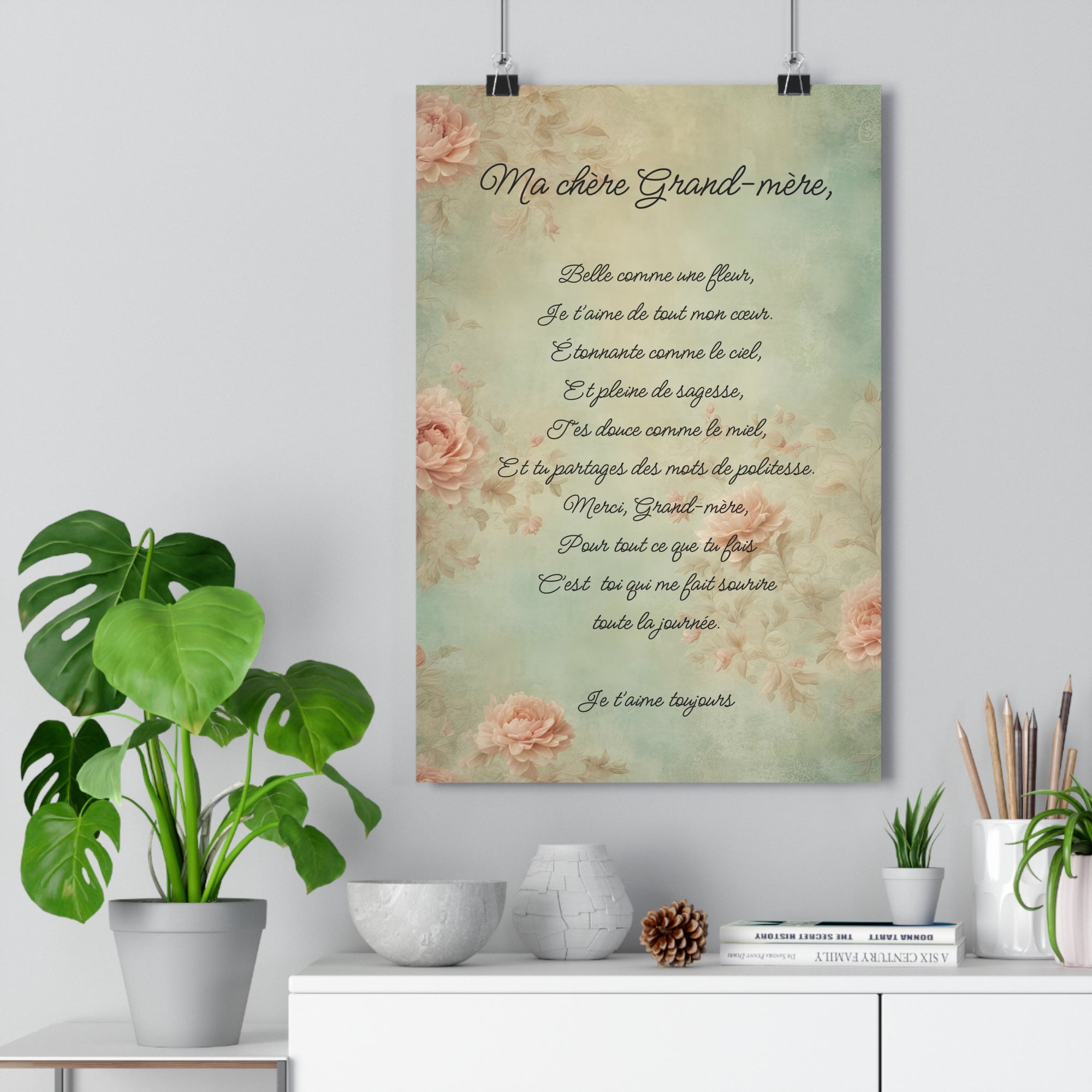 My dear grandmother French Giclee Art Print