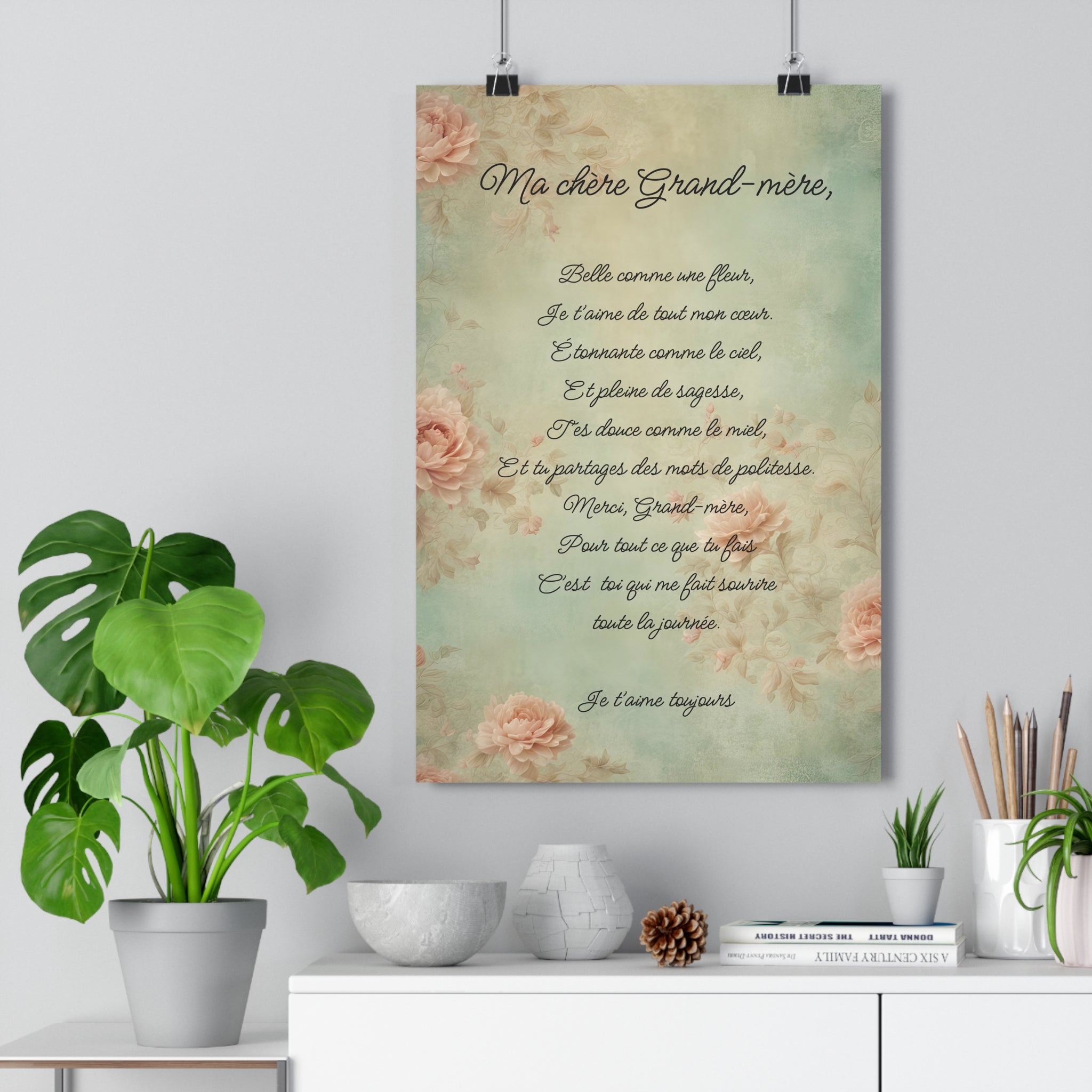 My dear grandmother French Giclee Art Print