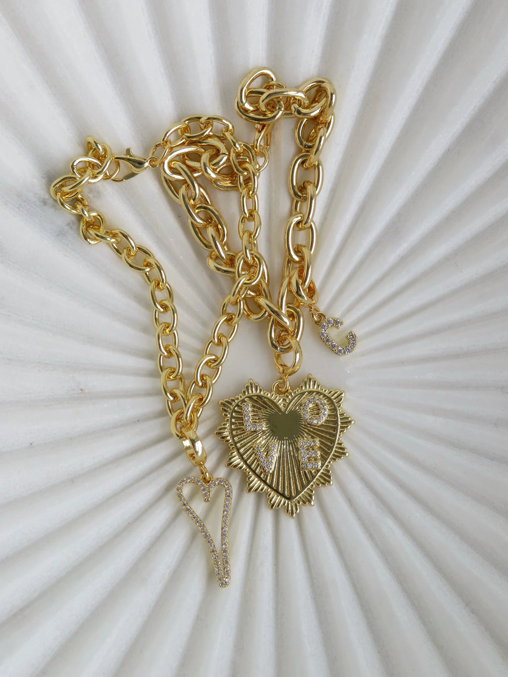 Charm Bar Bracelets - Cable Link 18k Gold Plated by Curated By Suarez