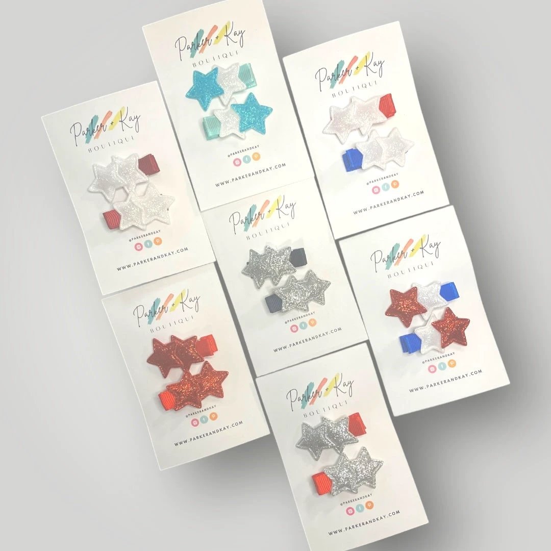 Twinkling Stars Hair Clips by Parker + Kay Creative