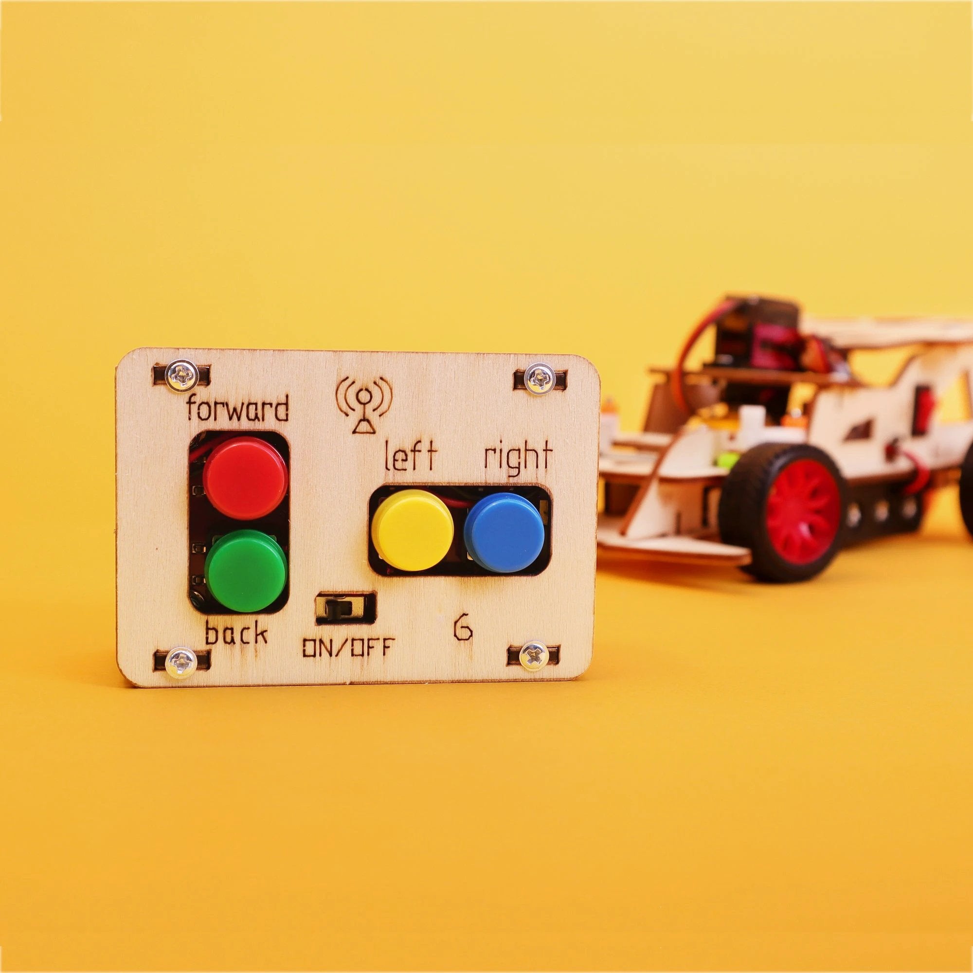 Steering Remote-Controlled Car DIY Kit, Educational STEM Toy by Kitsville