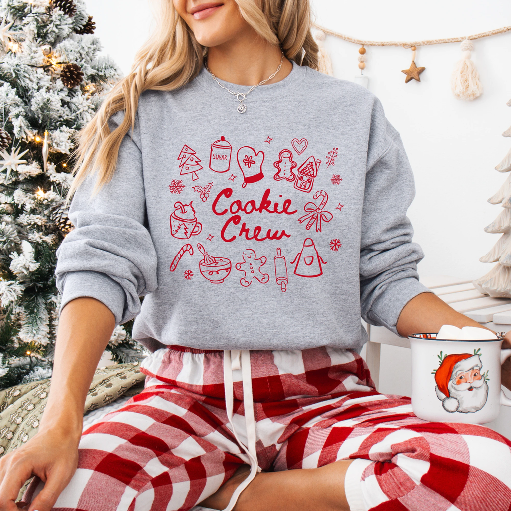 Cookie Baking Crew adult sweatshirt, Christmas collection by Benny and Ray Apparel