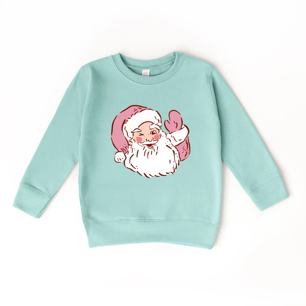 Santa Claus Wink toddler and youth Sweatshirt, Christmas collection by Benny and Ray Apparel