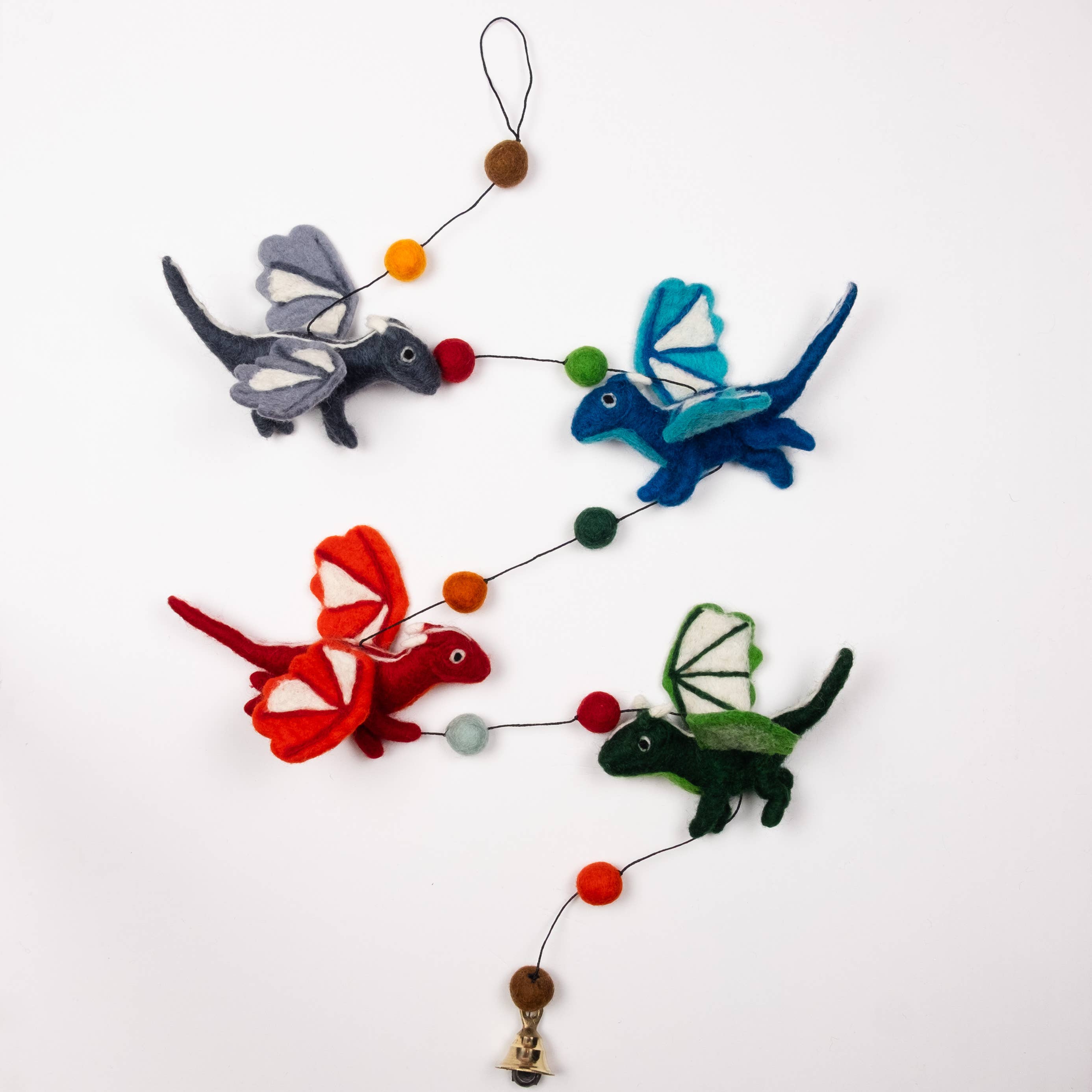 Handmade felt dragon Garland for kid's room or nursery - Dragon - Wall Decor