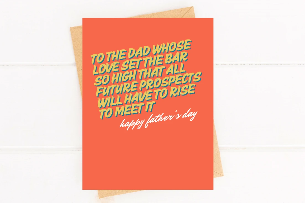 Sweet Father's Day Card for Dad From Daughter or Son by Five Dot Post