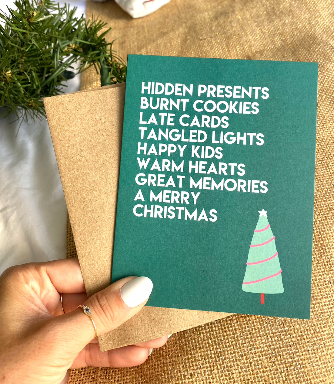 Hidden Presents Great Memories Christmas Card