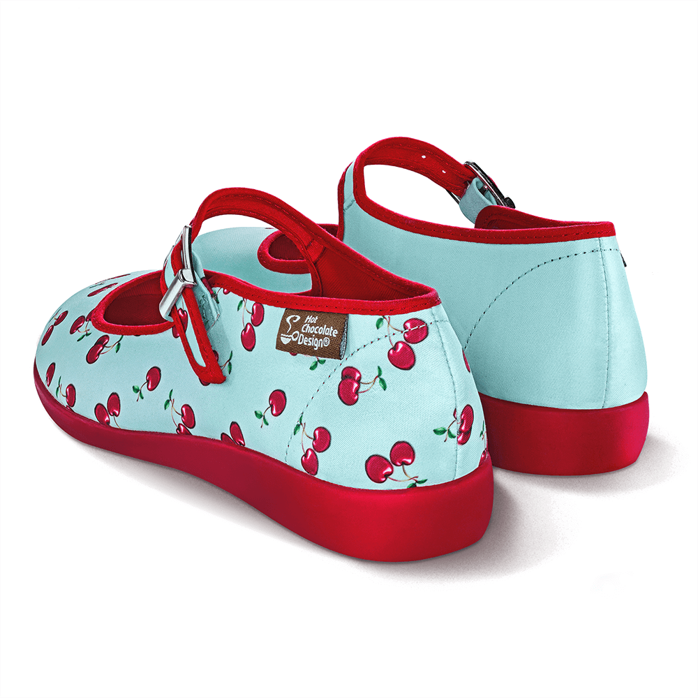 Chocolaticas® Cherry Women's Mary Jane Flat by Hot Chocolate Design