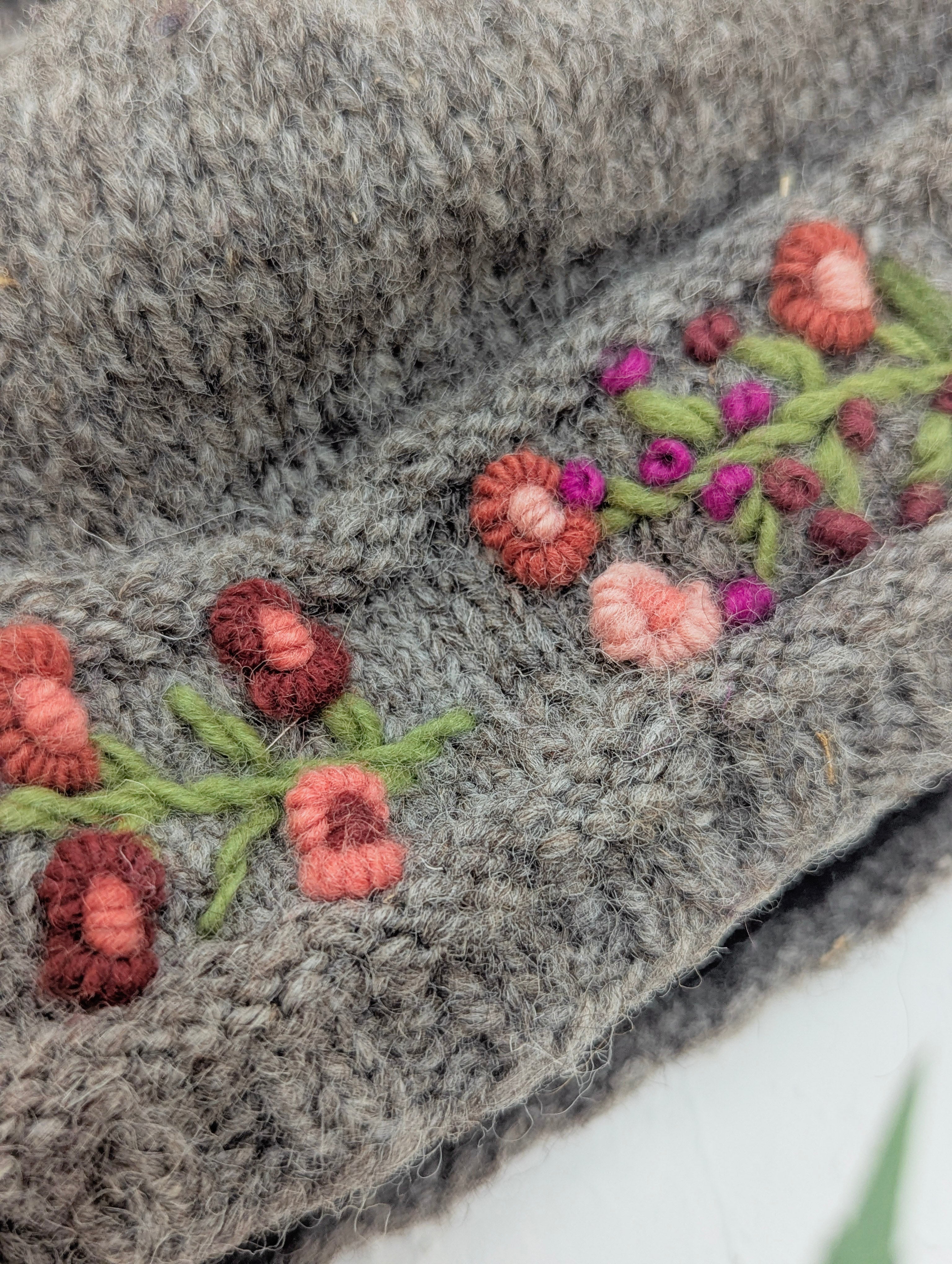 Mathilde Wool Knit Embroidered Hat