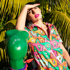 8 - Bit A - Frames Jumpsuit in Bright Day Jumpsuit La Vie Bien 8 - Bit A - Frames Jumpsuit in Bright Day