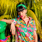 8 - Bit A - Frames Jumpsuit in Bright Day Jumpsuit La Vie Bien 8 - Bit A - Frames Jumpsuit in Bright Day