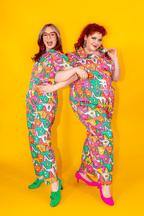 8 - Bit A - Frames Jumpsuit in Bright Day Jumpsuit La Vie Bien 8 - Bit A - Frames Jumpsuit in Bright Day