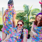 8 - Bit A - Frames Jumpsuit in Pretty Pastel Jumpsuit La Vie Bien 8 - Bit A - Frames Jumpsuit in Pretty Pastel
