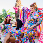 8 - Bit A - Frames Jumpsuit in Pretty Pastel Jumpsuit La Vie Bien 8 - Bit A - Frames Jumpsuit in Pretty Pastel