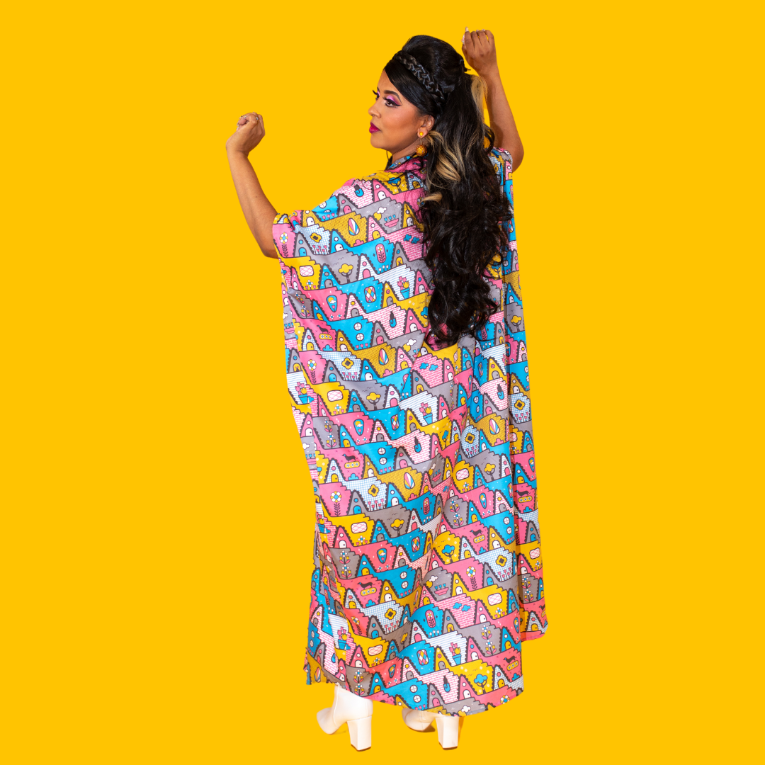 8 - Bit A - Frames Pocket Caftan in 2 options Caftan La Vie Bien 8 - Bit A - Frames Pocket Caftan in 2 options