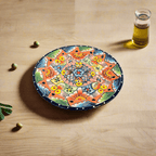 8" Talavera Ceramic Dinner Plate | Authentic Mexican Dinnerware Talavera Plate La Vie Bien 8" Talavera Ceramic Dinner Plate | Authentic Mexican Dinnerware