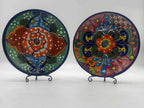 8" Talavera Dinner Plate | Hand-Painted Mexican Folk Art Dish Talavera Plate La Vie Bien 8" Talavera Dinner Plate | Hand-Painted Mexican Folk Art Dish