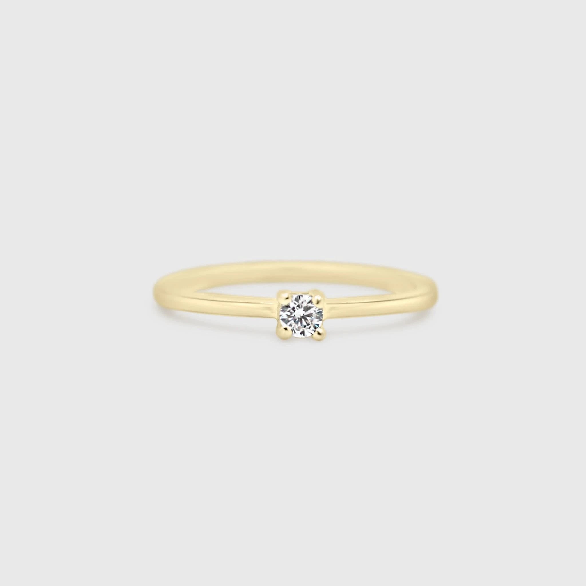 "Hazel" Ring - Memorial Diamond Collection by Petals and Keepsakes
